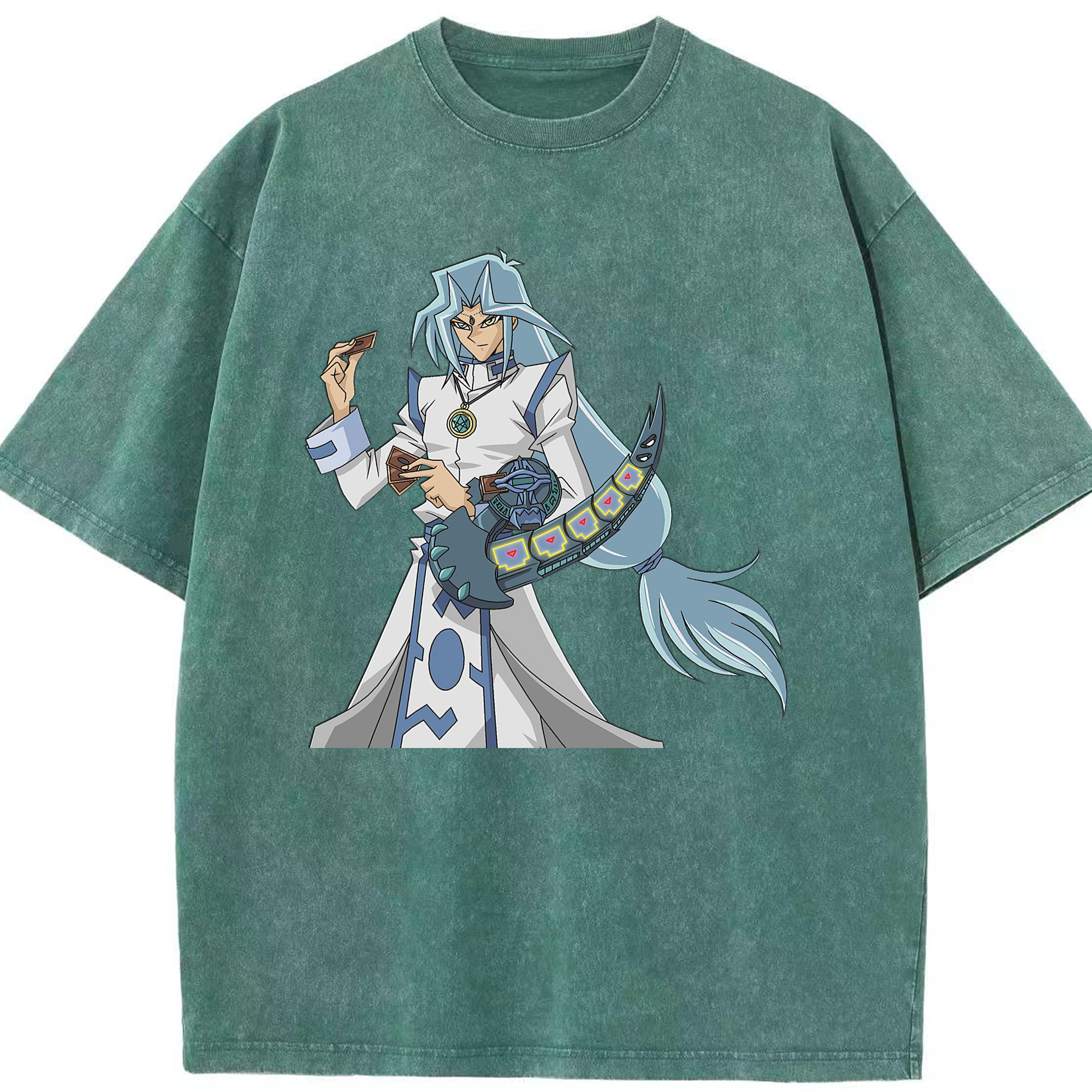 （画像用） 遊☆戯☆王 Yu-Gi-Oh! 綿100% ヴィンテージ風 半袖Tシャツ（フロントプリント）